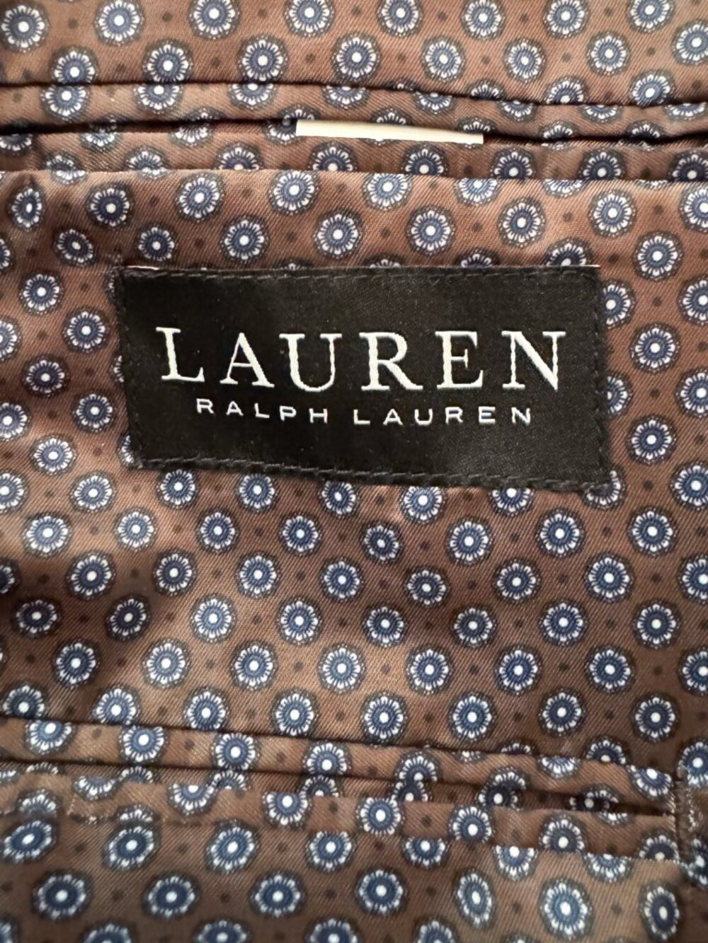 NWT Lauren Ralph Lauren 42R Corduroy Sport Coat Brown Elbow Patch Academia - Picture 9 of 9
